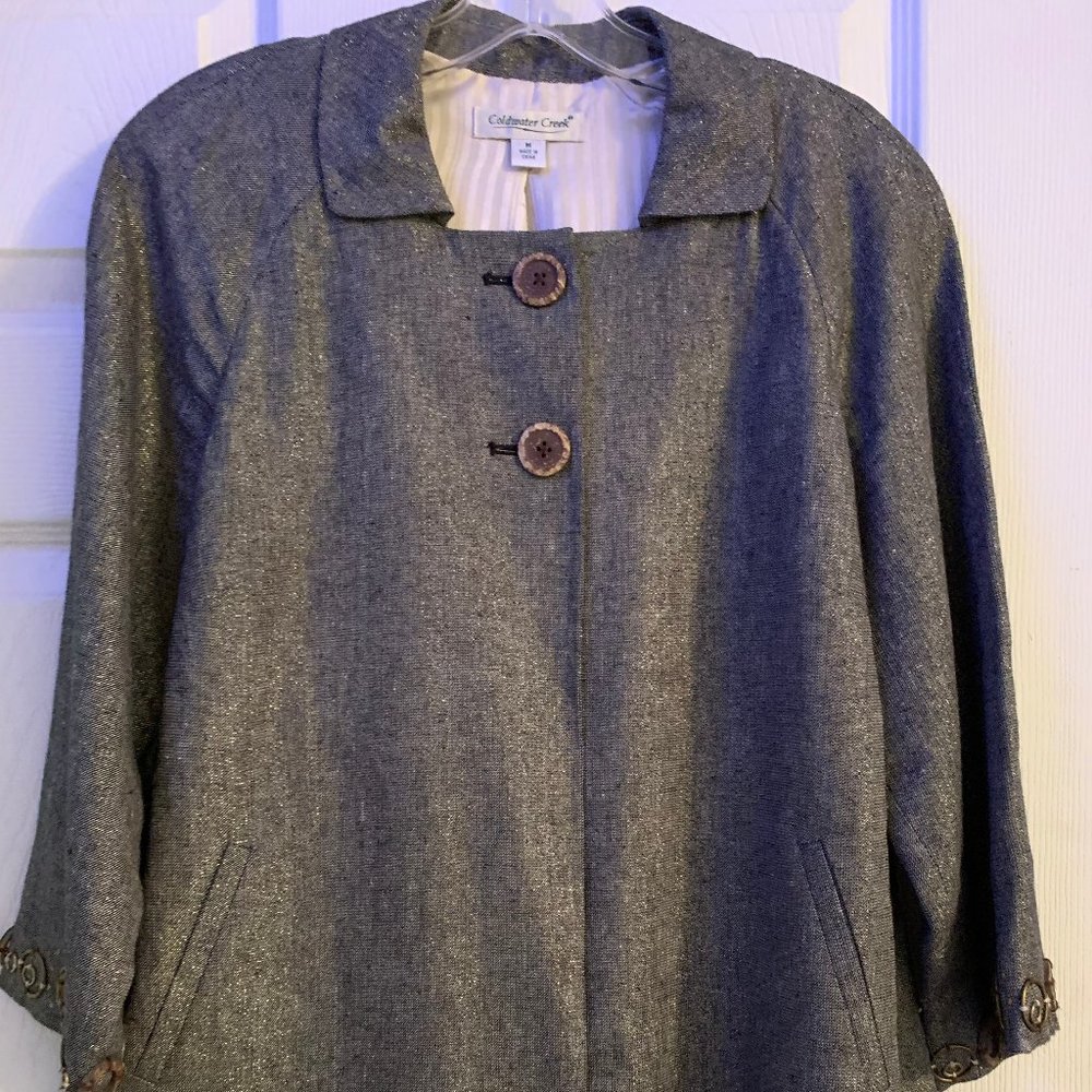 Coldwater Creek Short Jacket with Square Neck